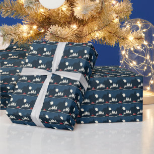Weihnachtszauber von Santa Geschenkpapier