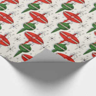 Weihnachtszauberpapier der 50er Jahre Geschenkpapier
