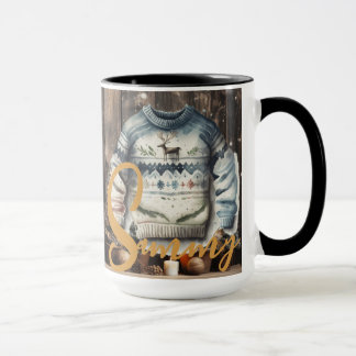 Weihnachtszeit Alphabet Anpassbare Tasse