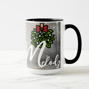 Weihnachtszeit Alphabet Anpassbare Tasse