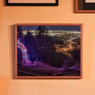 Weihnachtszeit auf dem Manitou Incline Fotodruck