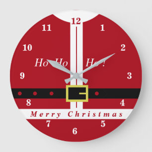 Weihnachtszeit des Weihnachtsmanns Große Wanduhr