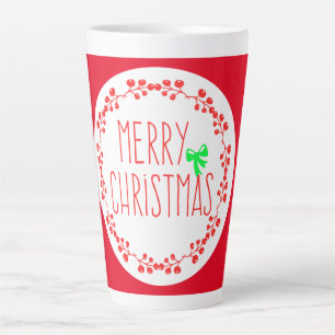 Weihnachtszeit, eine fröhliche Cup o' Latte Tasse