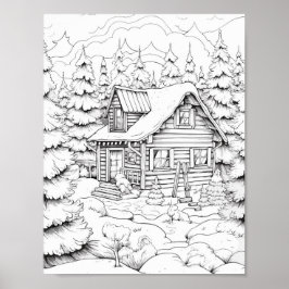 Weihnachtszeit-Farbplakat Poster