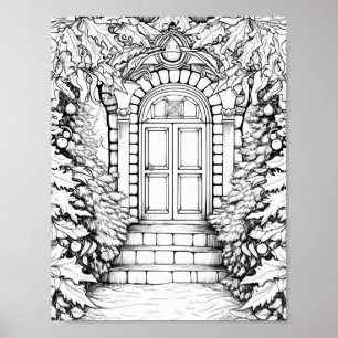 Weihnachtszeit-Farbplakat Poster