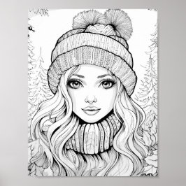 Weihnachtszeit-Farbplakat Poster