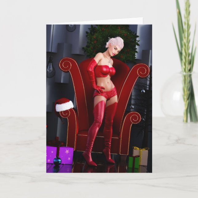 Weihnachtszeit Feiertagskarte (Vorderseite)