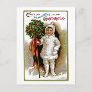 Weihnachtszeit Feiertagspostkarte