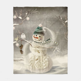 Weihnachtszeit Fleecedecke