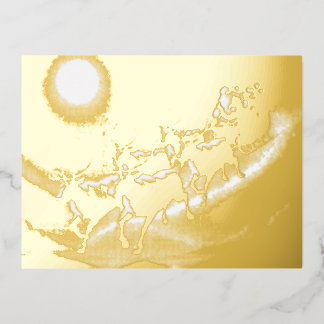 Weihnachtszeit Folien Feiertagspostkarte