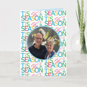 Weihnachtszeit Foto-Urlaubskarte Feiertagskarte