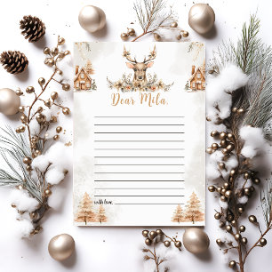 Weihnachtszeit für Rentiere - Kapselnotizkarte Dankeskarte
