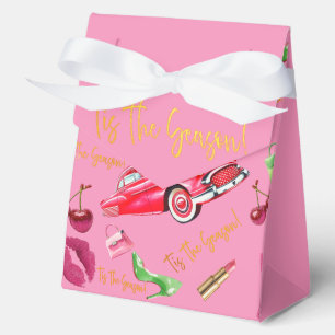 Weihnachtszeit Glam Rosa & Grün Holiday  Geschenkschachtel