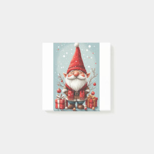 Weihnachtszeit-Gnom Post-it Klebezettel