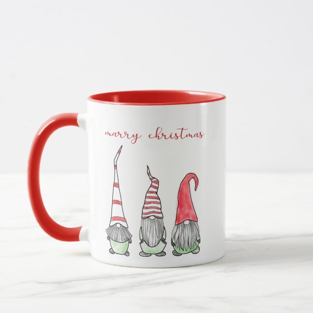 Weihnachtszeit heiraten Gnome gnomies santa Tasse (Links)