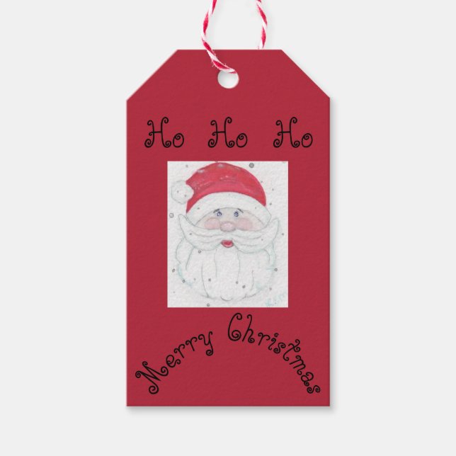 Weihnachtszeit "Ho Ho Ho" Weihnachten Geschenkanhänger (Vorderseite)