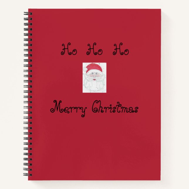 Weihnachtszeit "Ho Ho Ho" Weihnachten Notizbuch (Vorderseite)