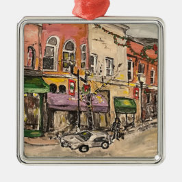 "Weihnachtszeit in Willoughby" Ornament Aus Metall