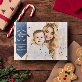 Weihnachtszeit indisches Foto Feiertagskarte