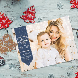 Weihnachtszeit indisches Foto Feiertagspostkarte