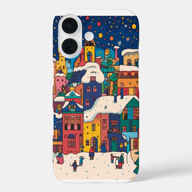 Weihnachtszeit-iPhone iPhone 16 Hülle (Rückseite)