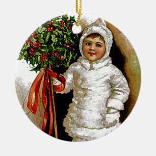 Weihnachtszeit Keramikornament