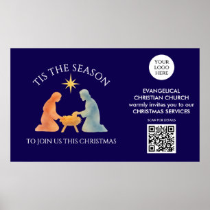 WEIHNACHTSZEIT Logo QR Kirchenveranstaltungen Weih Poster