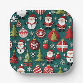 Weihnachtszeit Pappteller