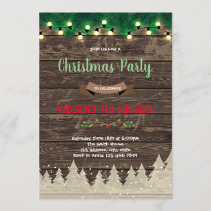 Weihnachtszeit-Party Einladung