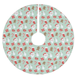 Weihnachtszeit polyester weihnachtsbaumdecke