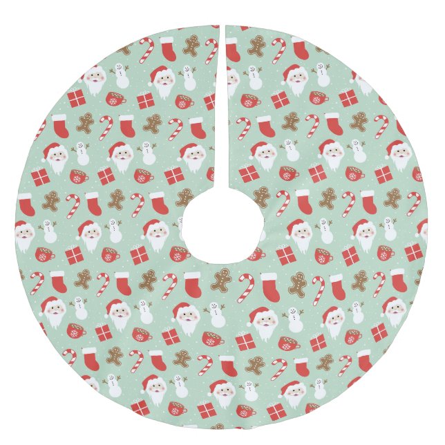 Weihnachtszeit   polyester weihnachtsbaumdecke (Vorderseite)