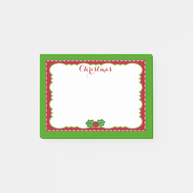 Weihnachtszeit Posten-it® Anmerkungen Post-it Klebezettel (Vorderseite)
