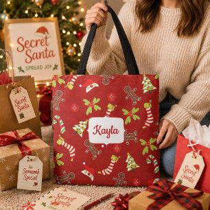 Weihnachtszeit rot und grün tasche