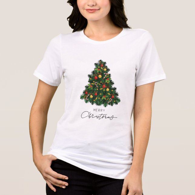 Weihnachtszeit Tri-Blend Shirt (Vorderseite)