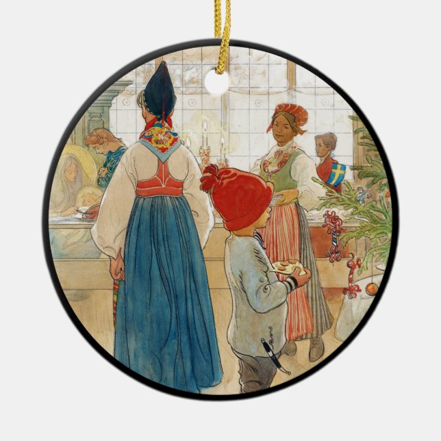 Weihnachtszeit wieder neu keramik ornament (Vorne)