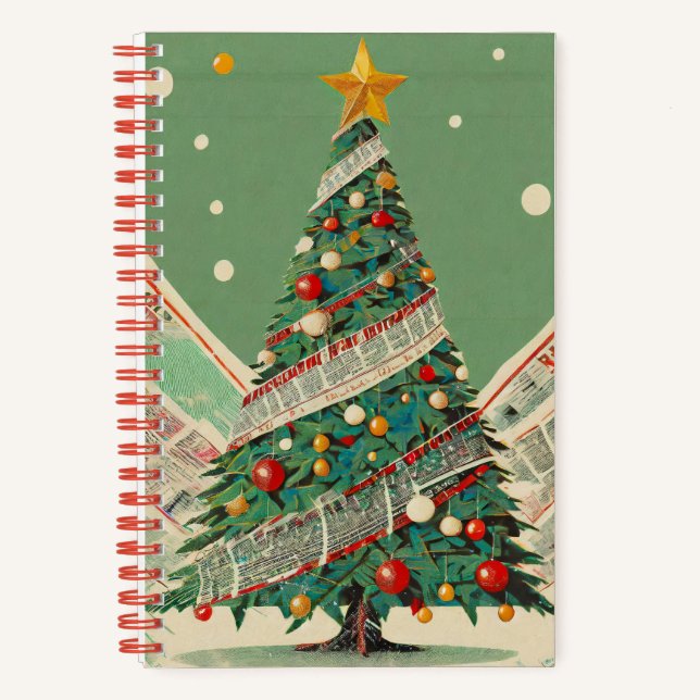 Weihnachtszeitschrift "Mitte des Jahrhunderts" Notizbuch (Vorderseite)