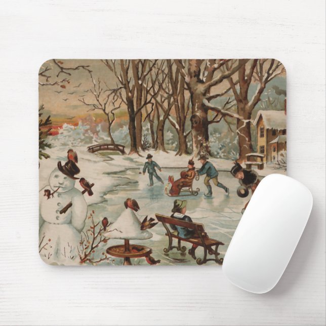 Weihnachtszeitseis Skaten Mousepad (Mit Mouse)
