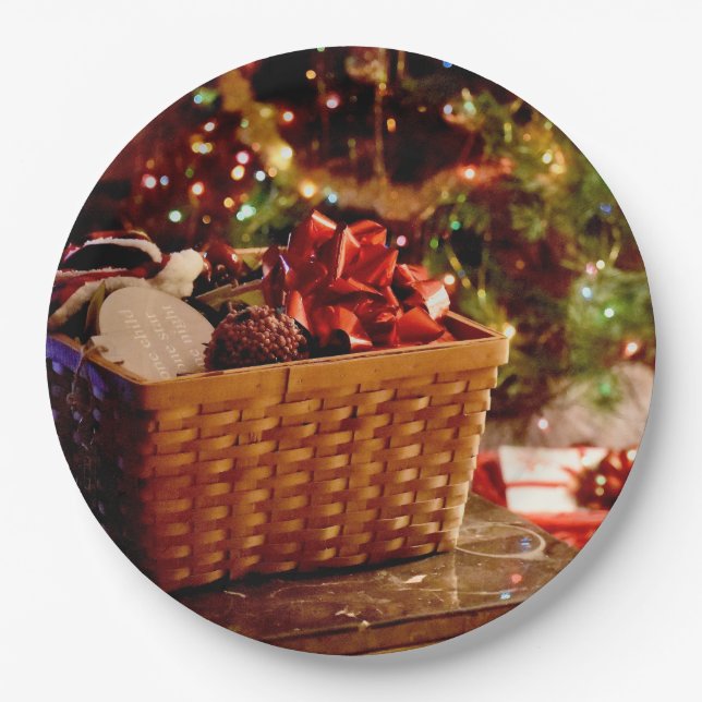 Weihnachtszeitung Pappteller (Vorderseite)