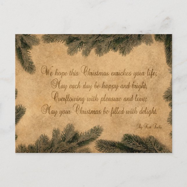 Weihnachtszeitung - Postkarte (Vorderseite)