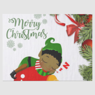 Weihnachtszettel, Elf Seidenpapier