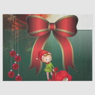 Weihnachtszettel, Elf Seidenpapier