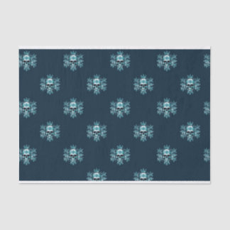Weihnachtszettel für Skull und Snowflake Seidenpapier