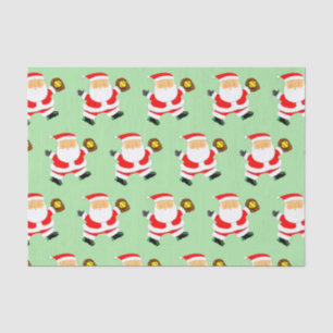 Weihnachtszettel für Softball Player Seidenpapier