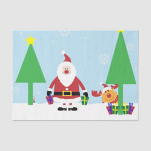Weihnachtszettel - Geschenkverpackung - Weihnachts Seidenpapier