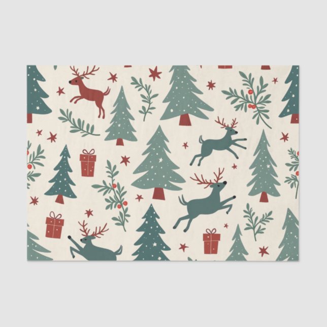 Weihnachtszettel Seidenpapier (Vorderseite)