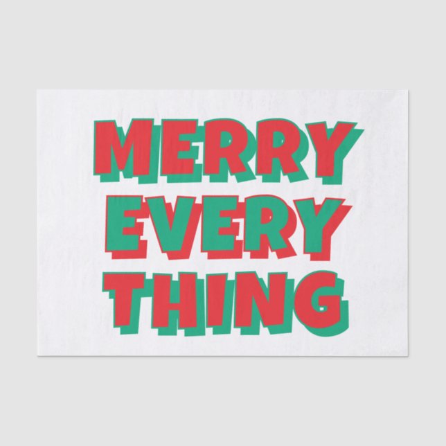 Weihnachtszettel Seidenpapier (Vorderseite)