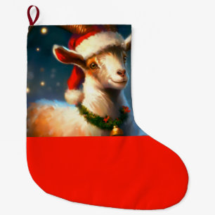 Weihnachtsziege 2 großer weihnachtsstrumpf