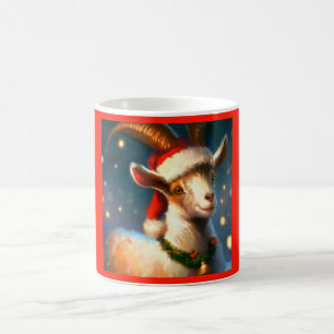 Weihnachtsziege 2 kaffeetasse