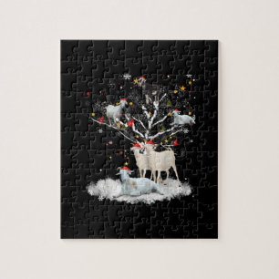 Weihnachtsziege auf Baum Funny Santa Goat Lover Ge