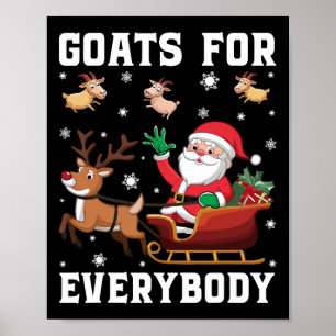 Weihnachtsziege Funny Goat für alle Poster